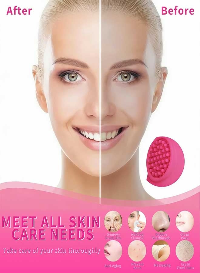 رات سو مدلك الوجه المحمول الصغير -مقاوم للماء قابل لإعادة الشحن اهتزاز شخصي رعاية الجلد القوية أداة التدليك لتخفيف توتر عضلات الوجه، الألم، التعب، العضلات مشددة - Image 3